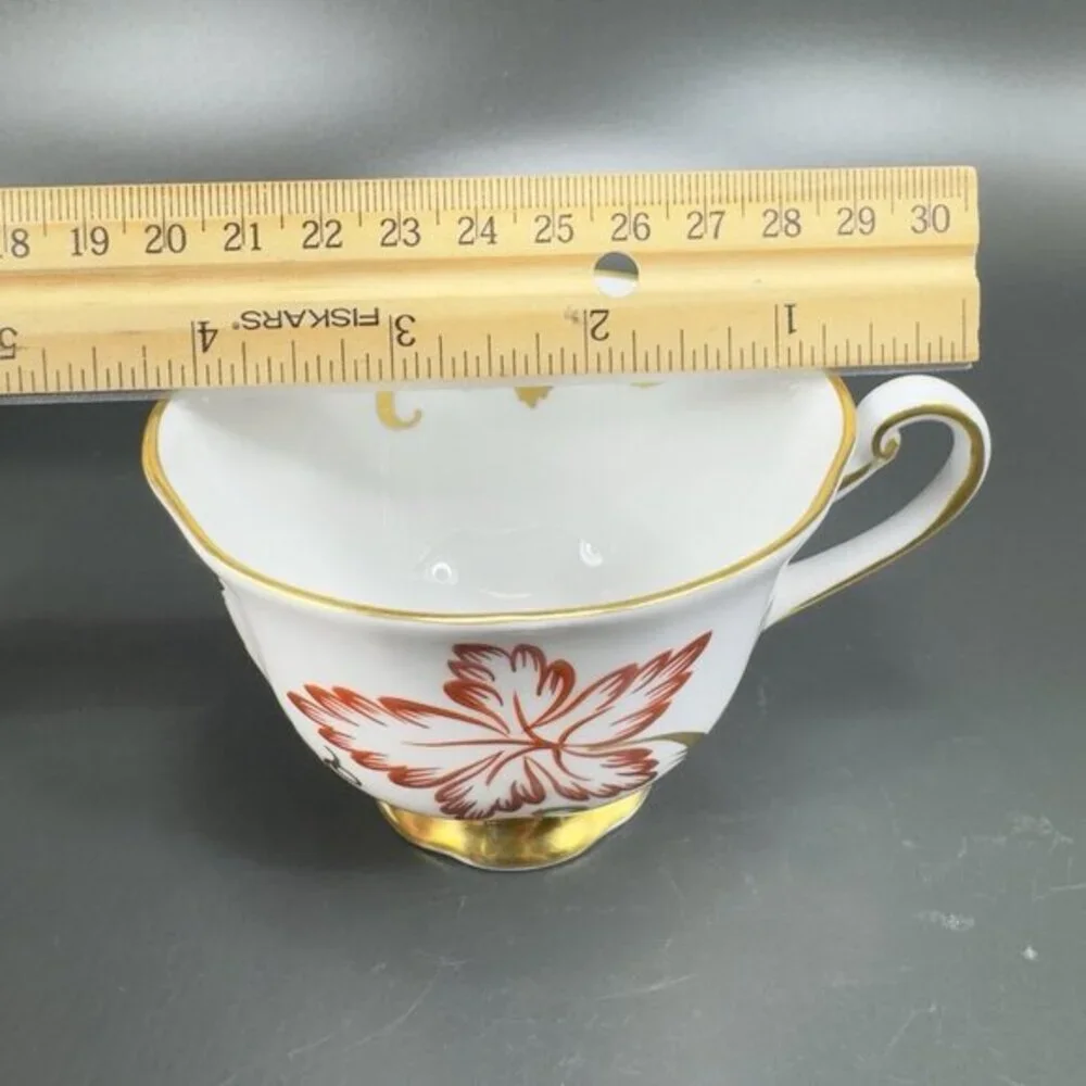 Royal Chelsea Fine English Bone China Teacup and Saucer Set‎ Hand Decorated VTG
